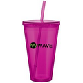 24 Oz. Fuchsia Spirit Tumbler Cup